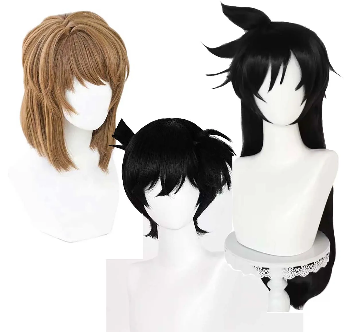 Anime Detective Conan Cosplay Kuroba Kaito Mouri Ran Haibara Ai Wig