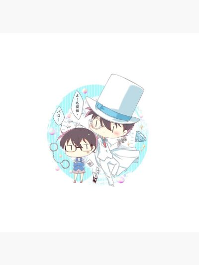 Alternative view of Detective Conan Chibi Series 1 Edogawa Conan And Kaito Kid Throw Pillow