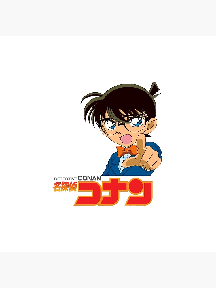Pointing Conan Logo Throw Pillow - Image 2