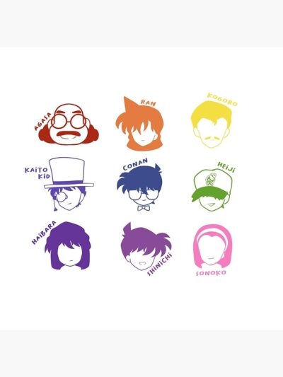 Alternative view of Detective Conan Icons Throw Pillow
