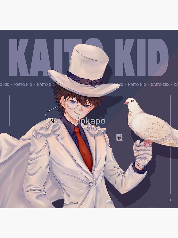 Kaito Kid Vintage Throw Pillow - Image 2