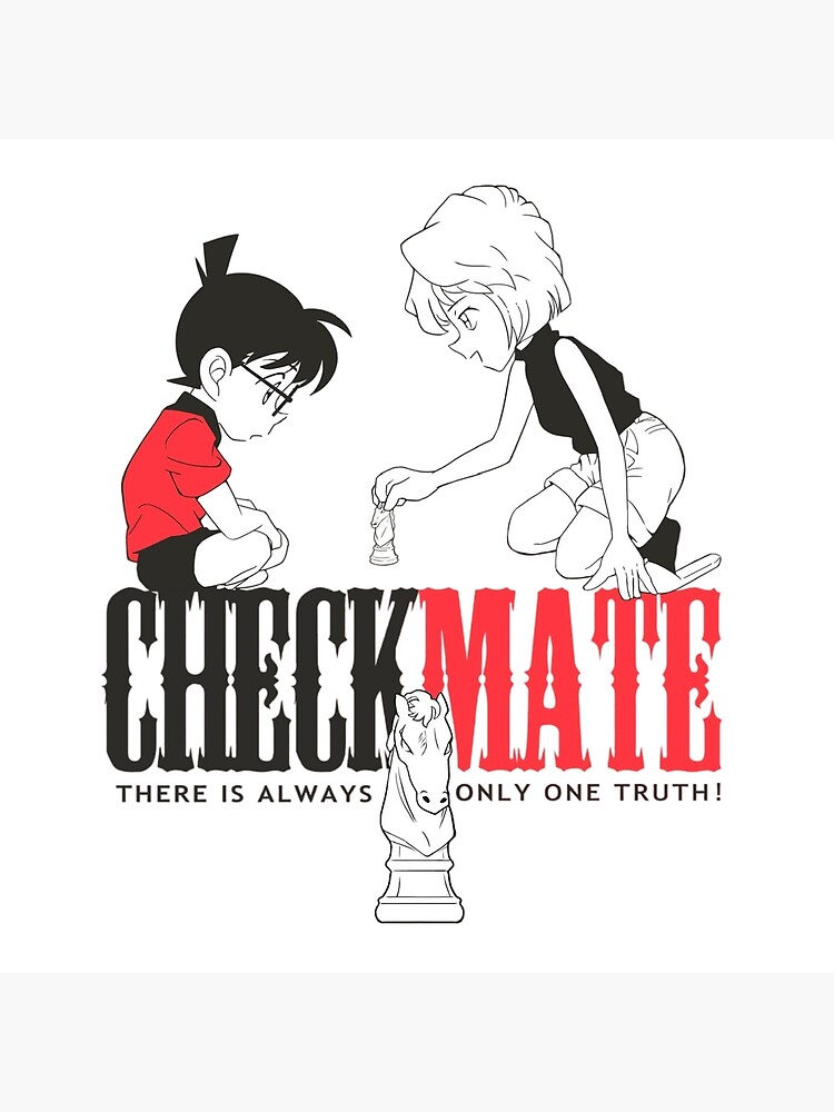Conan Haibara Coai Detective Conan Checkmate Throw Pillow - Image 2