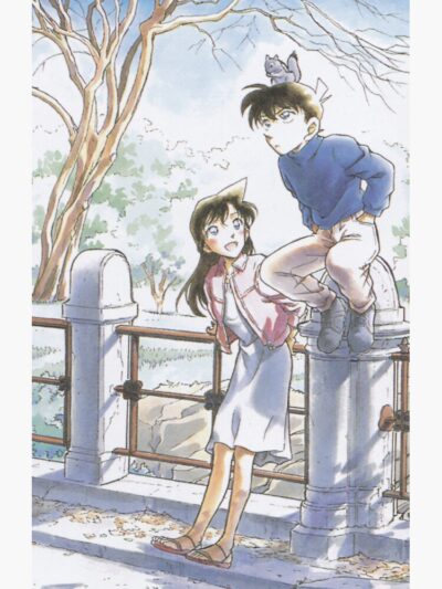 Alternative view of Detective Conan Edit Shinichi And Ran At The Park Shower Curtain