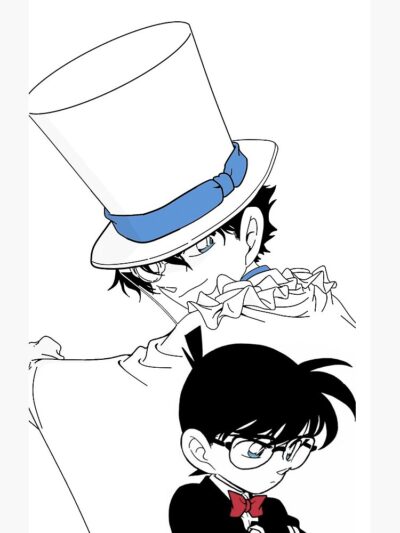 Alternative view of Detective Conan Edit Conan And Kaito Shower Curtain