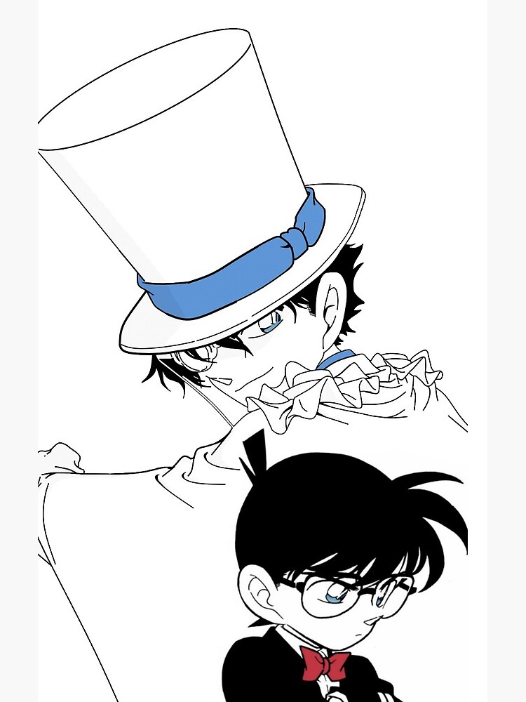Detective Conan Edit Conan And Kaito Shower Curtain - Image 2