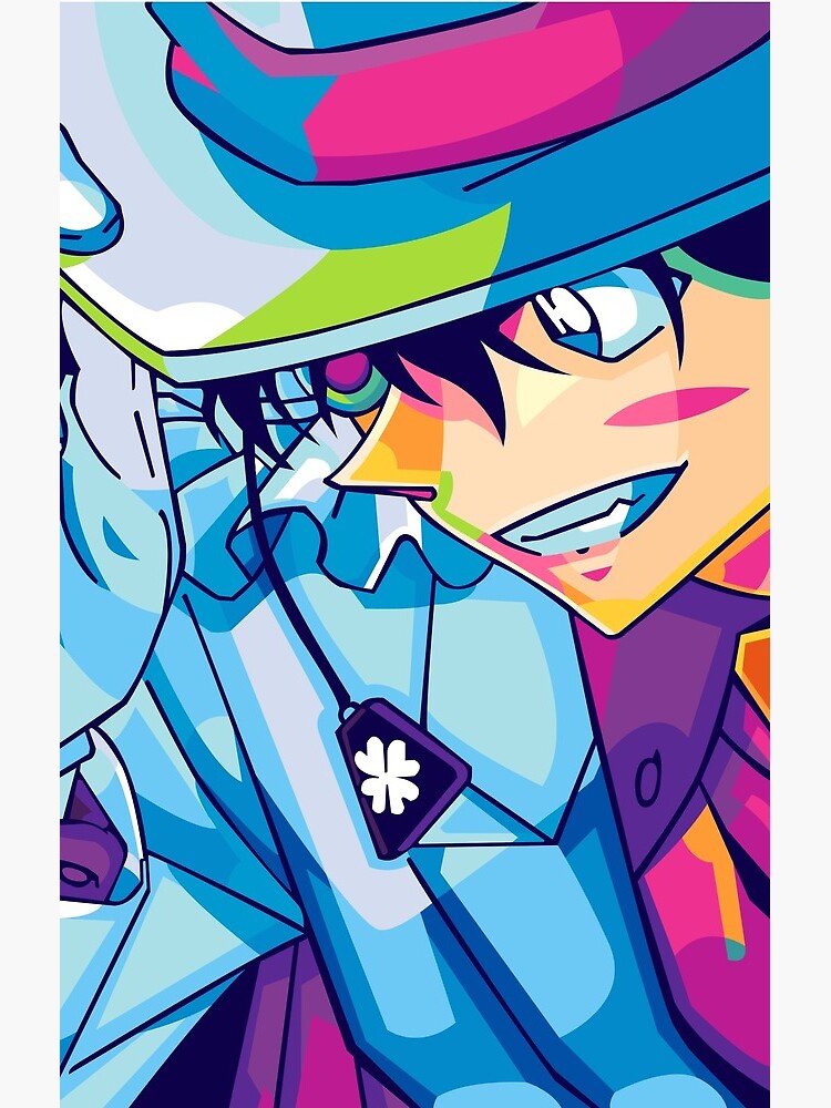 Kaito Kid Pop Art Shower Curtain - Image 2