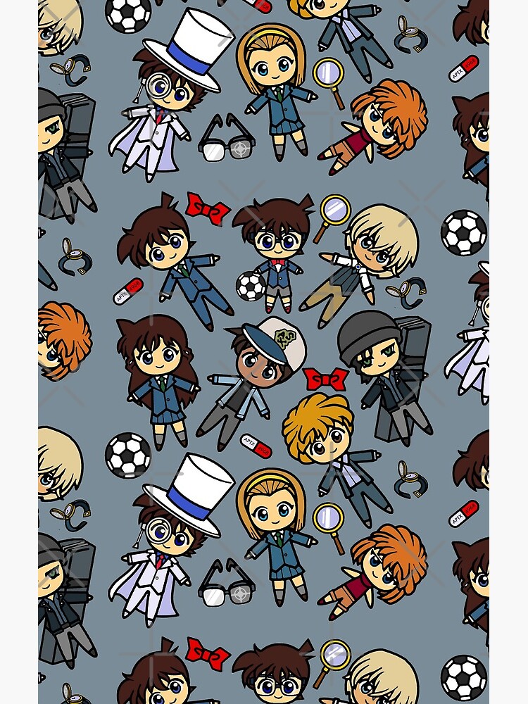 Detective Conan Sticker Shower Curtain - Image 2