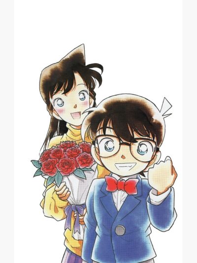 Alternative view of Detective Conan Edit Ran And Conan Shower Curtain