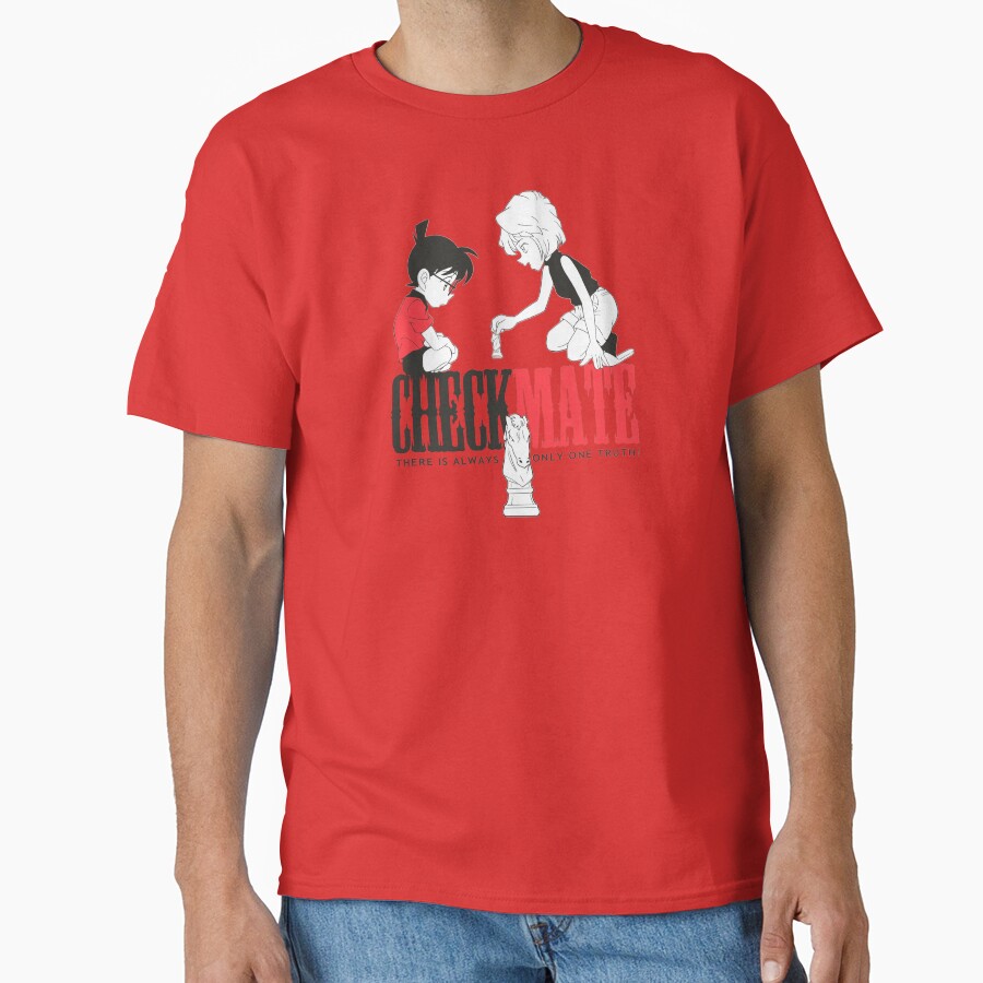 Conan Haibara Coai Detective Conan Checkmate T-shirt - Image 5