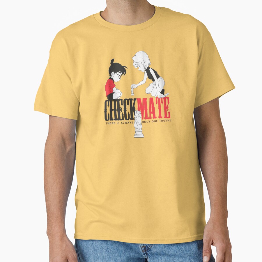 Conan Haibara Coai Detective Conan Checkmate T-shirt - Image 6