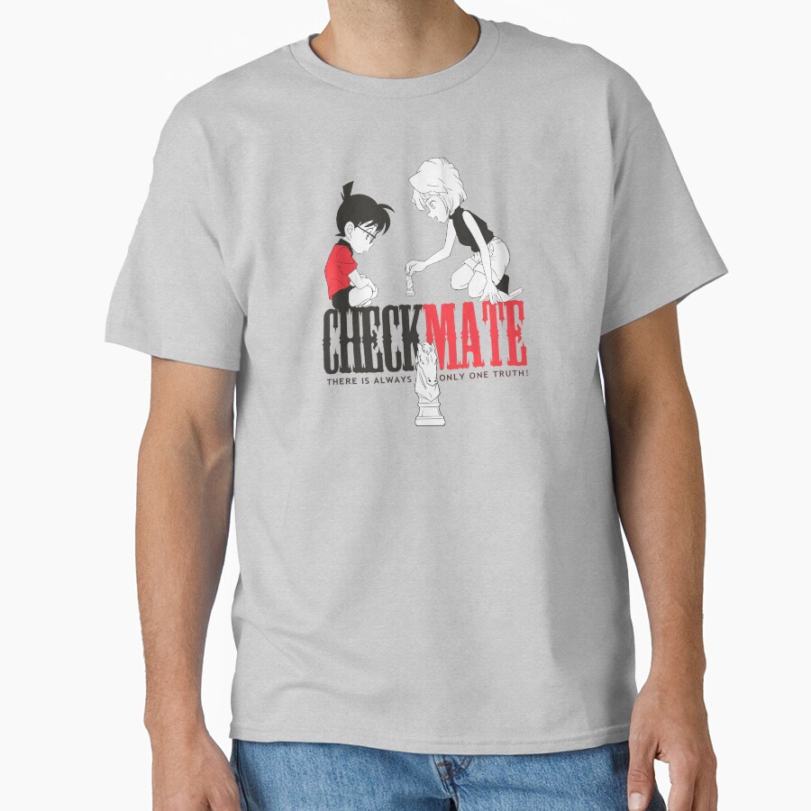 Conan Haibara Coai Detective Conan Checkmate T-shirt - Image 3