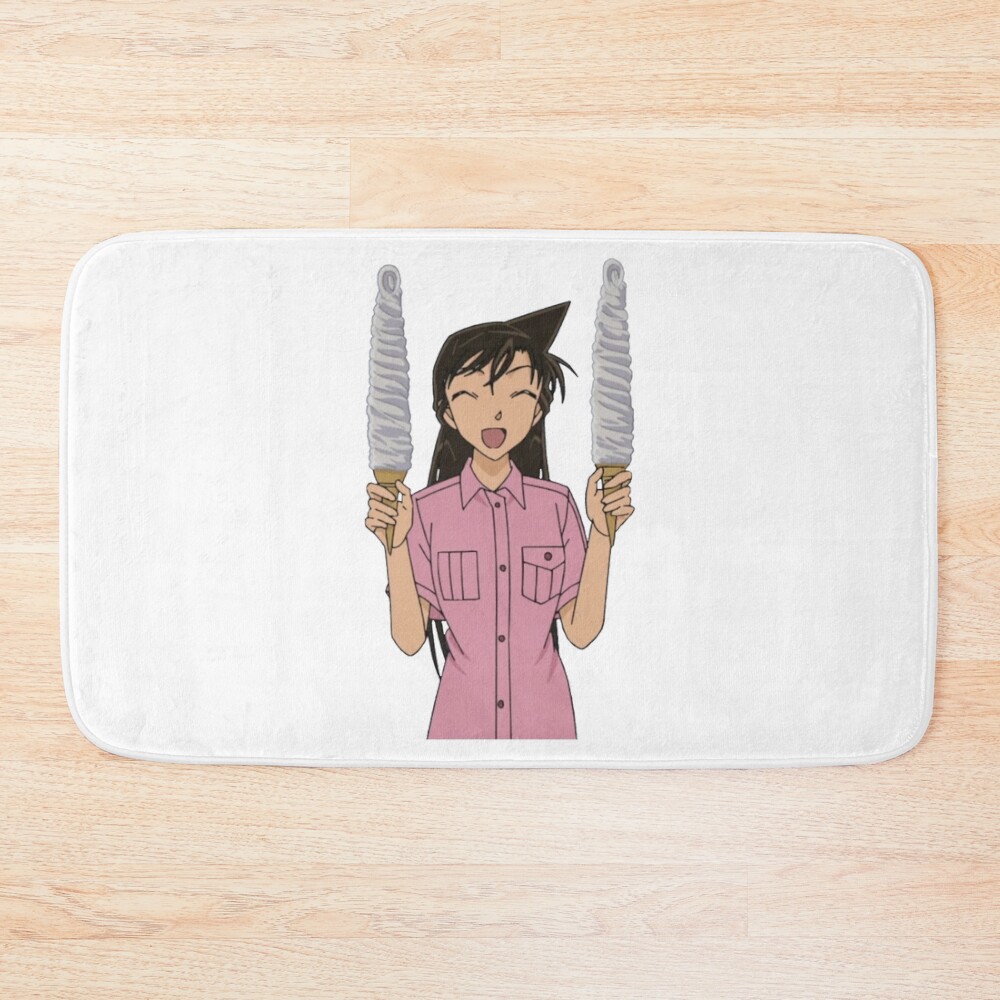 Ran With Soft Cream Detective Conan Bath Mat