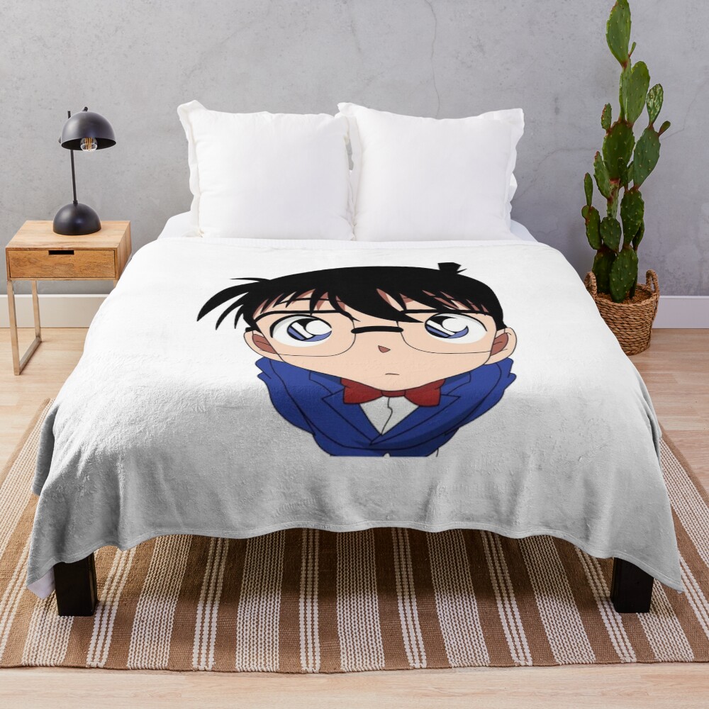 Anime Crying Glases Throw Blanket