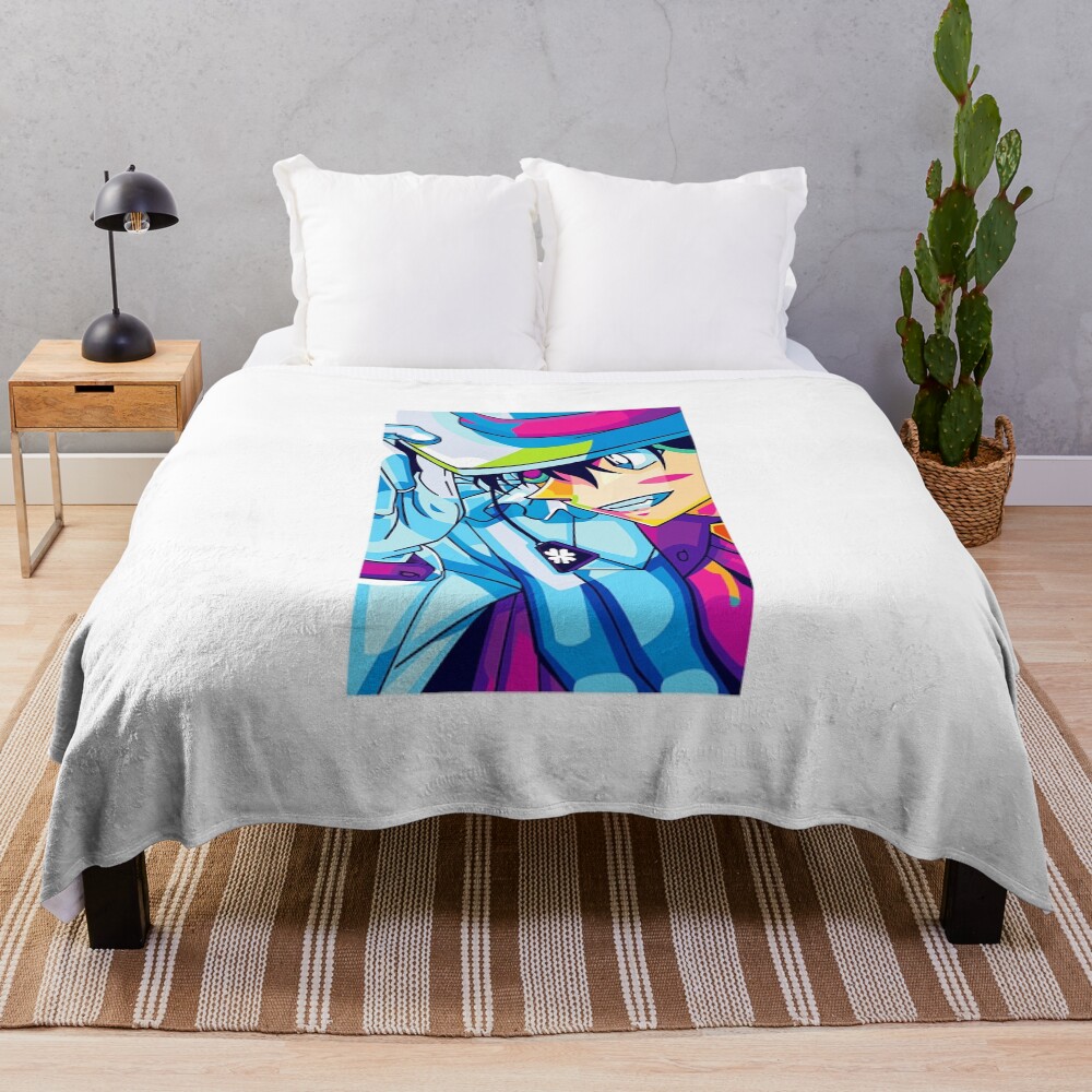 Shirtkaito Kid Pop Art Throw Blanket