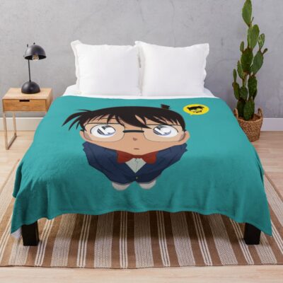 Round Conan Cute Throw Blanket