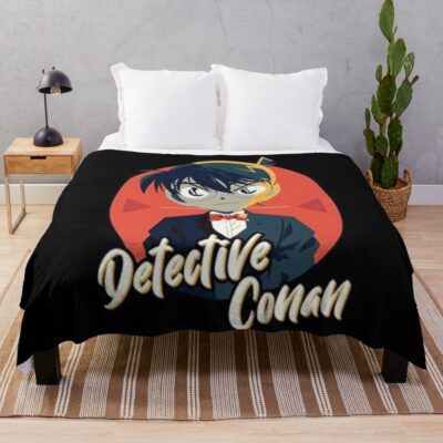 Man In Tie Conan Throw Blanket