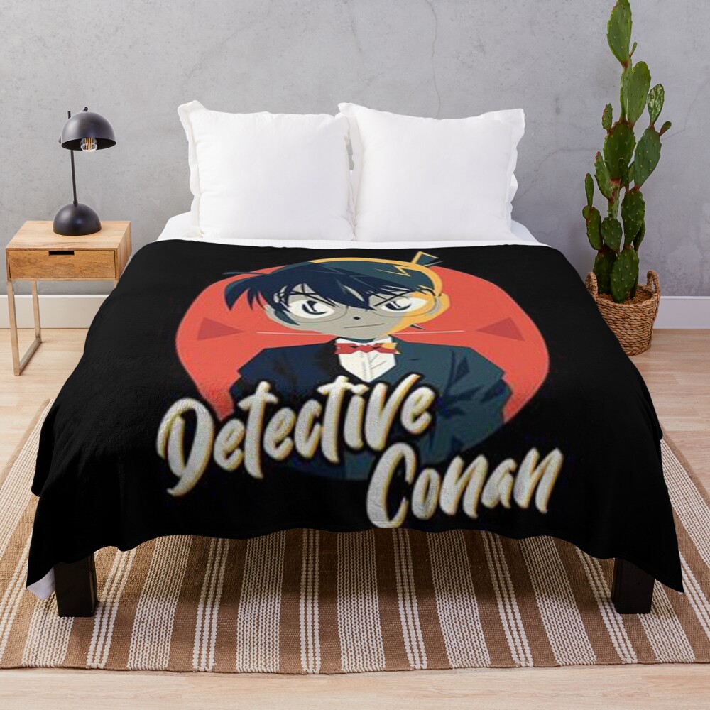 Man In Tie Conan Throw Blanket