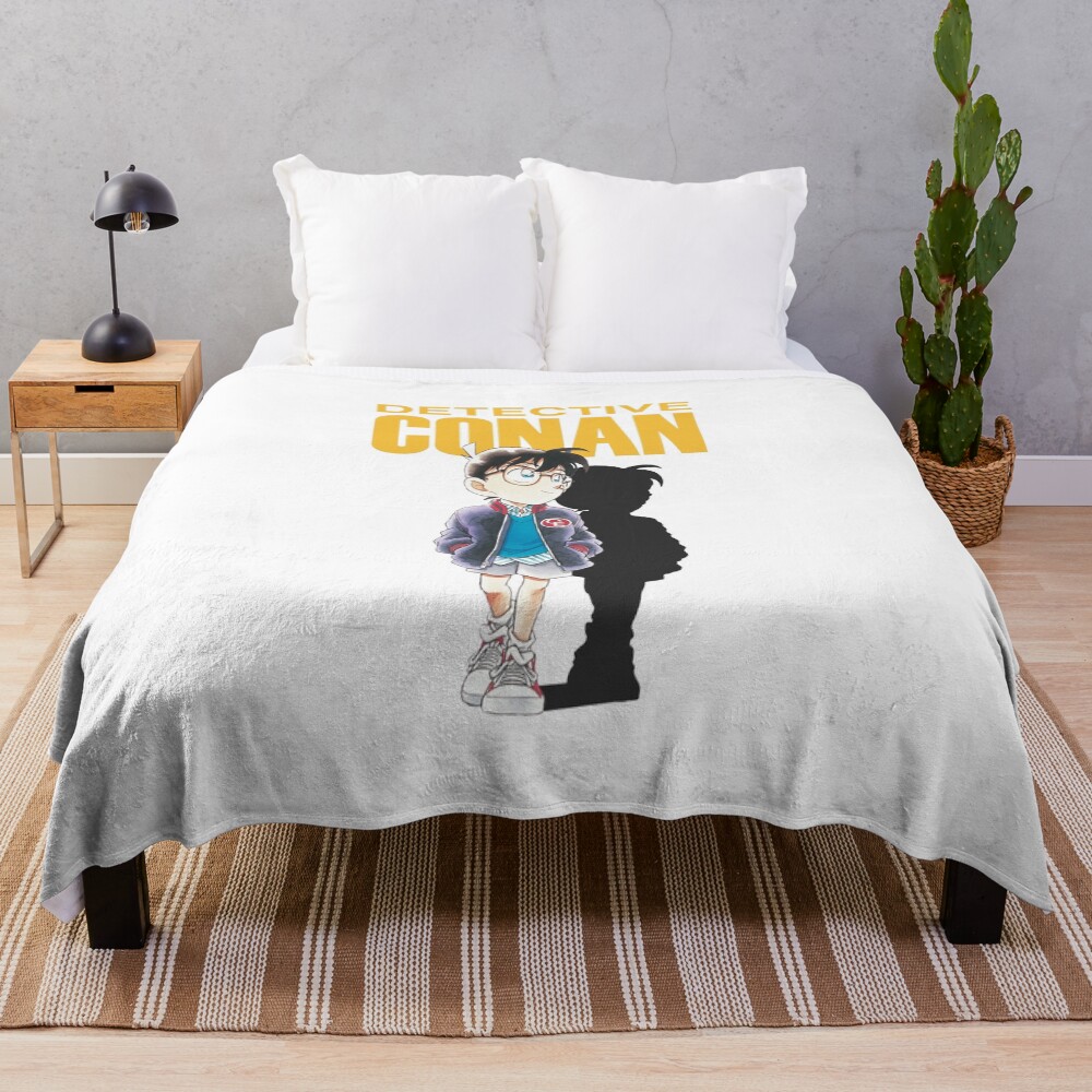 Detective Conan Cartoon Throw Blanket