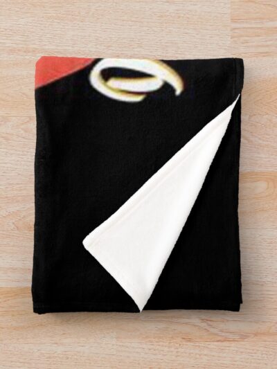 Alternative view of Man In Tie Conan Throw Blanket