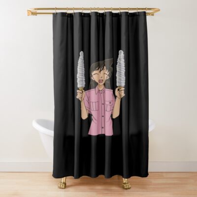 Ran Art Case Closed Shower Curtain
