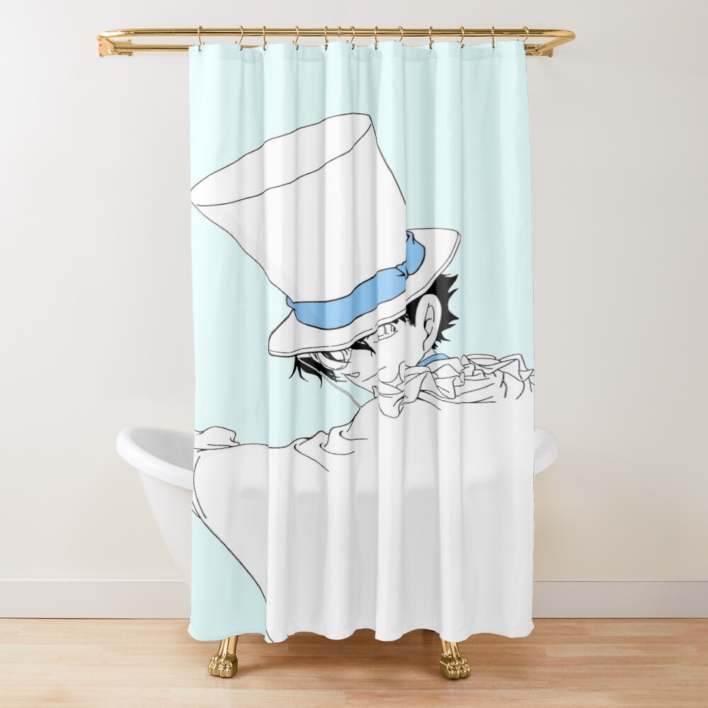 Detective Conan Edit Kaito Kid Shower Curtain