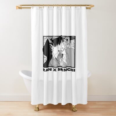Detective Conan Ran X Shinichi Shower Curtain