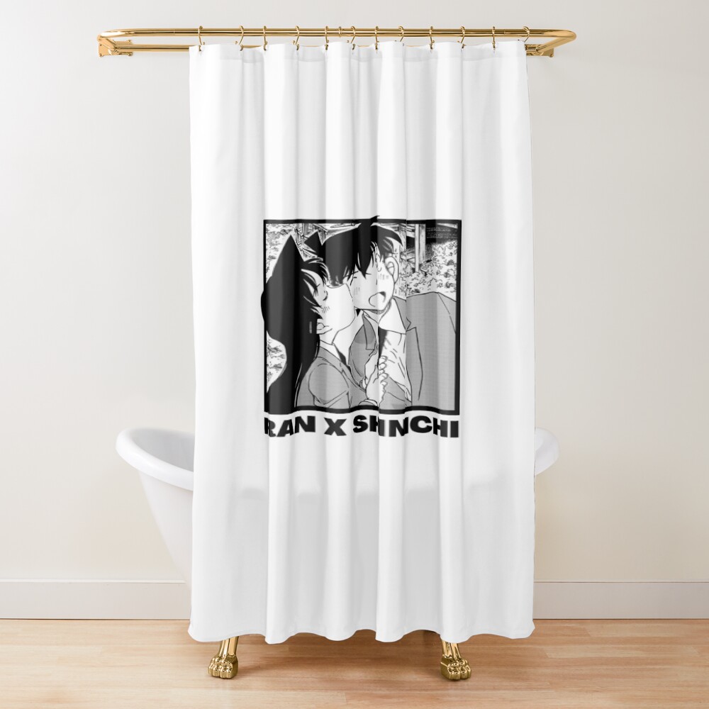 Detective Conan Ran X Shinichi Shower Curtain