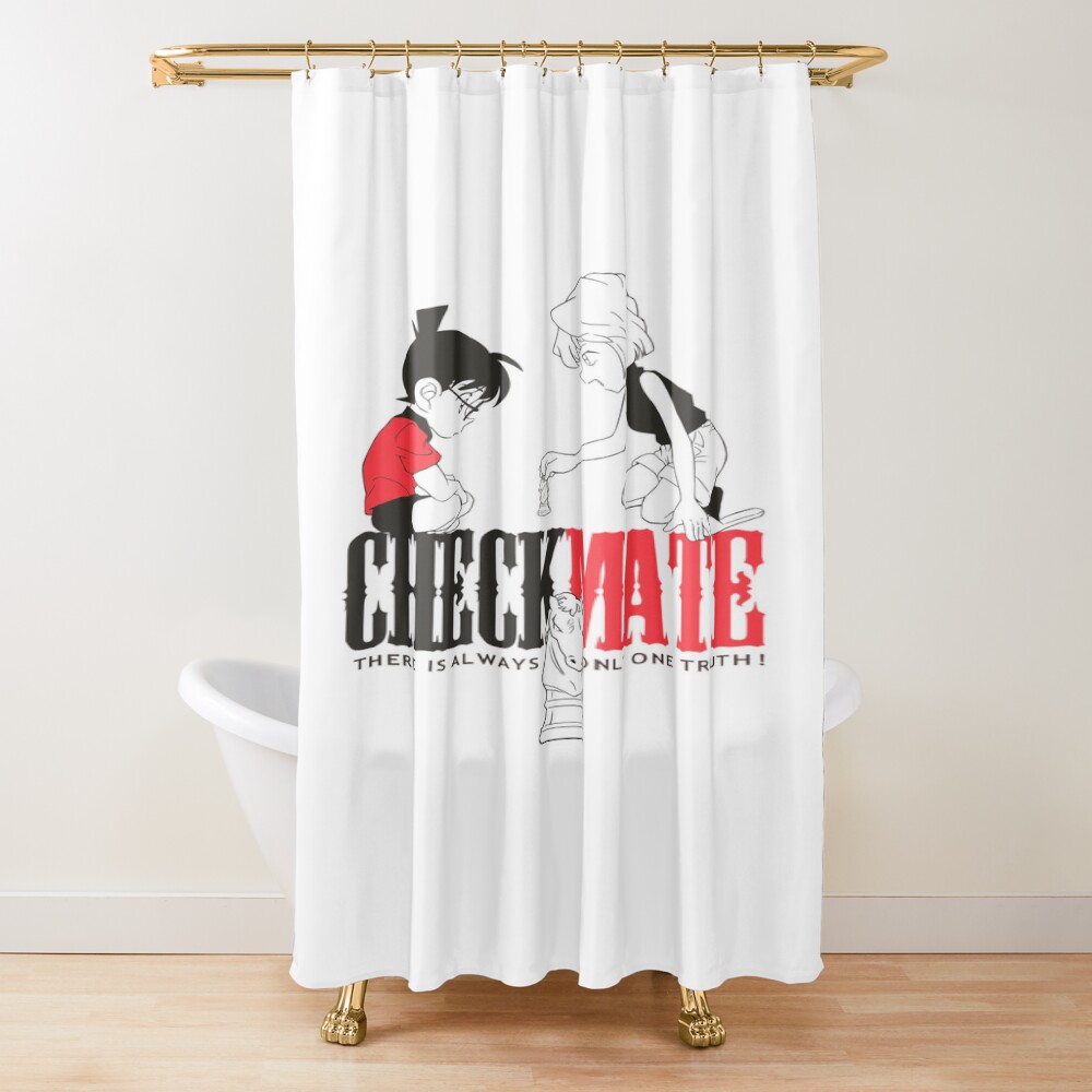 Conan Haibara Coai Detective Conan Checkmate Shower Curtain