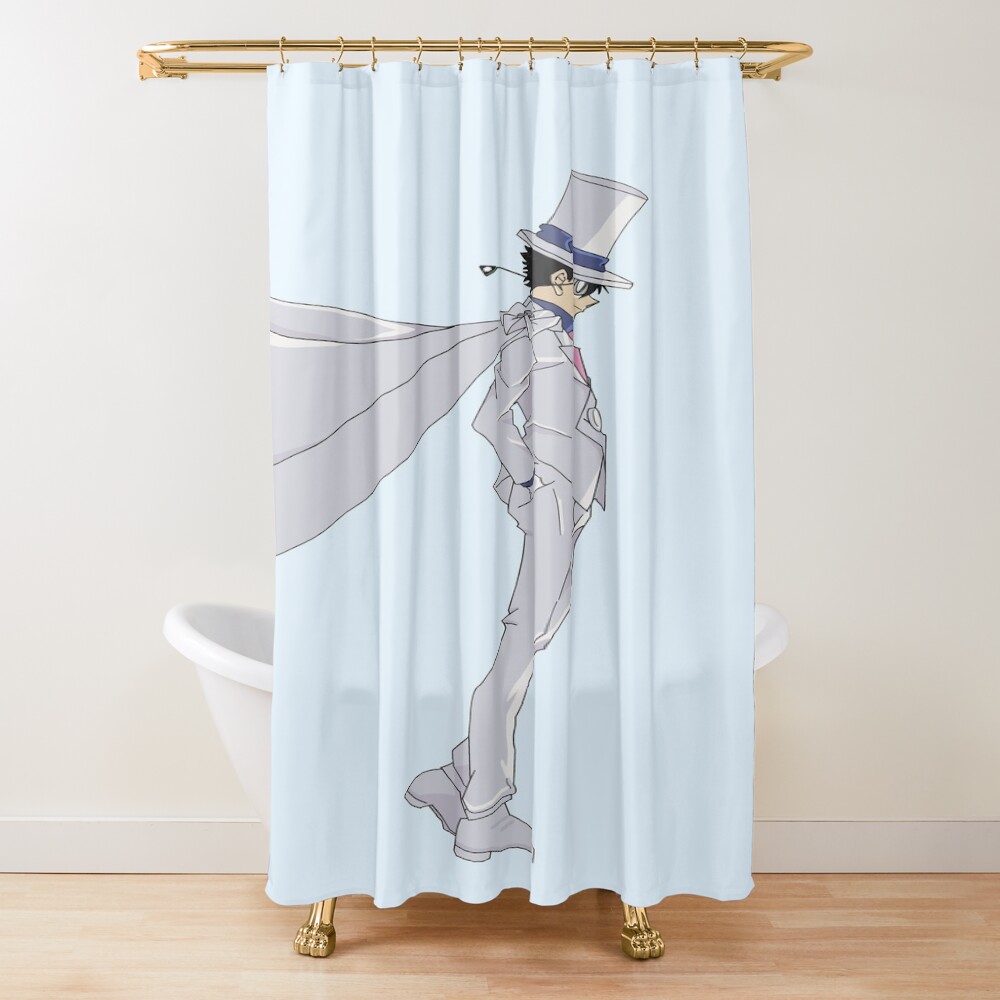 Magic Kaito Edit Kid The Phantom Thief Shower Curtain