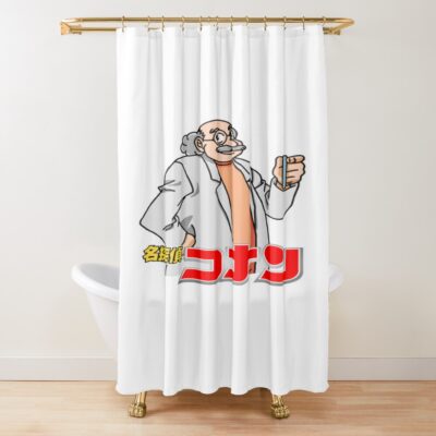 Detective Conan Hiroshi Agasa Shower Curtain