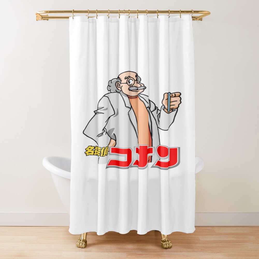 Detective Conan Hiroshi Agasa Shower Curtain
