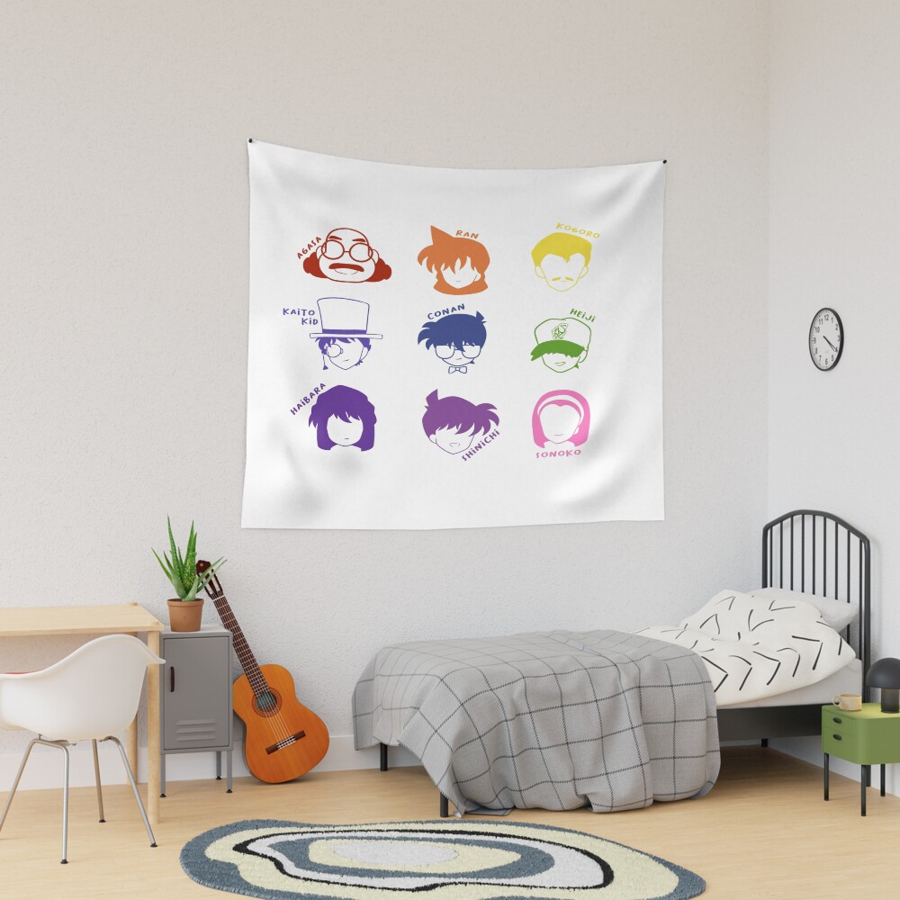 Detective Conan Icons Tapestry