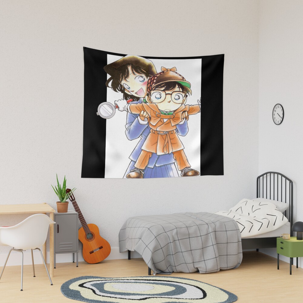 Detective Conan Edit Conan And Ran Tapestry