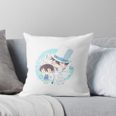Detective Conan Chibi Series 1 Edogawa Conan And Kaito Kid Throw Pillow