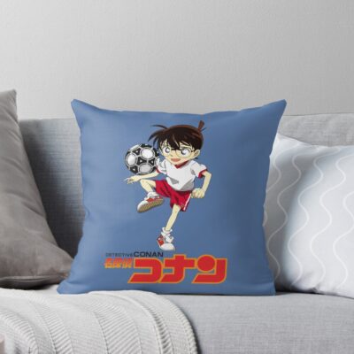 Detective Conan Blue Throw Pillow