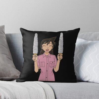 Ran Art Case Closed Throw Pillow