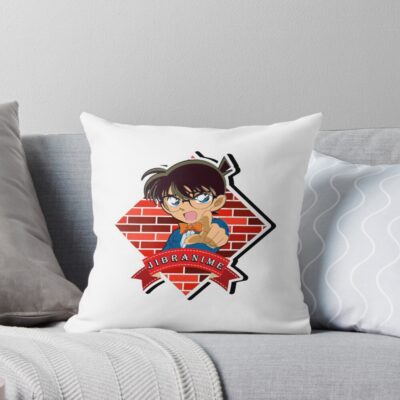 Jibranime Detective Conan Throw Pillow