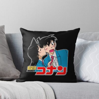 Ran Shinichi Art Case Closed Throw Pillow