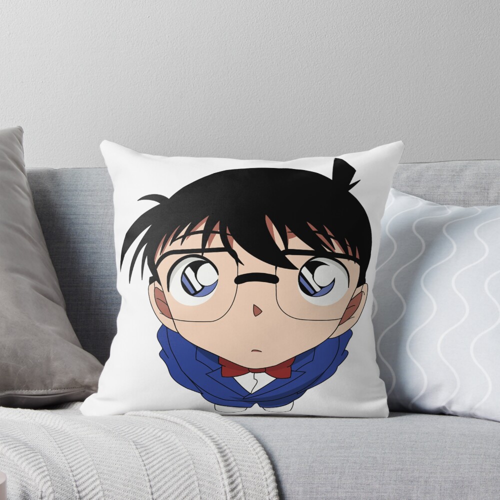 Cute Boy Conan Throw Pillow