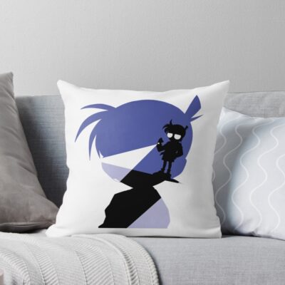 Purple Conan Boy Throw Pillow